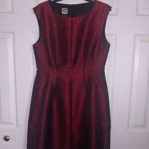 Metallic Red and Black Anne Klein size 14